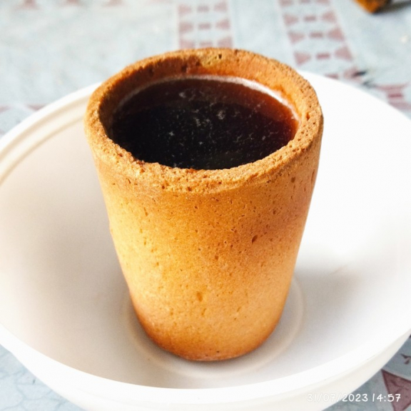 Gelas yang bisa dimakan ( edible cup ) - Gelas a