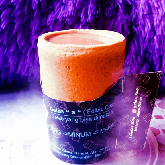 Gelas yang bisa dimakan ( edible cup ) - Gelas a