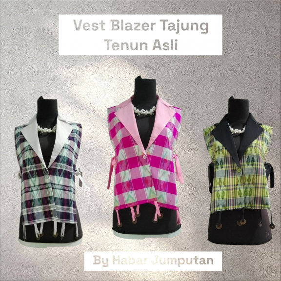 Vest Tajung Tenun Palembang
