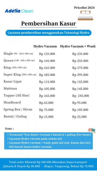 Pembersihan Kasur 