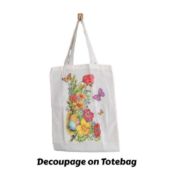 Totebag Decoupage