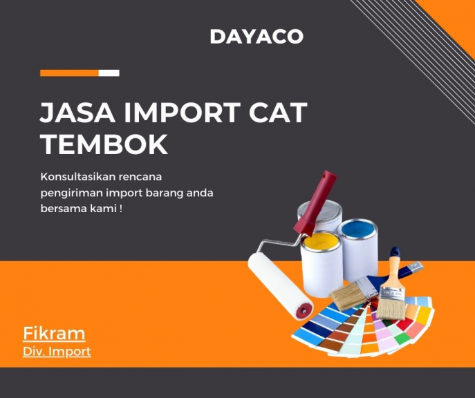 Jasa Import Cat Tembok 