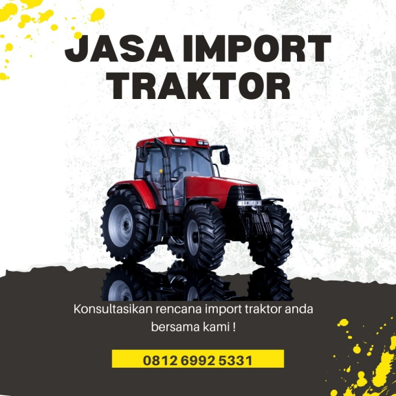 Jasa Import Traktor dan Mini Traktor