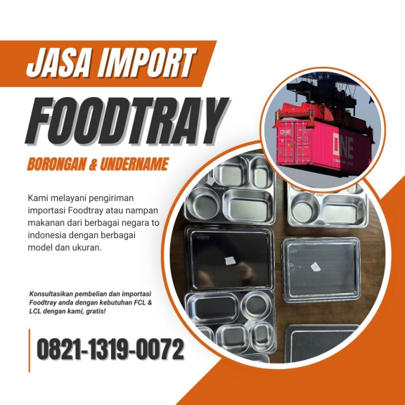 Jasa Import Foodtray Nampan Makanan MBG