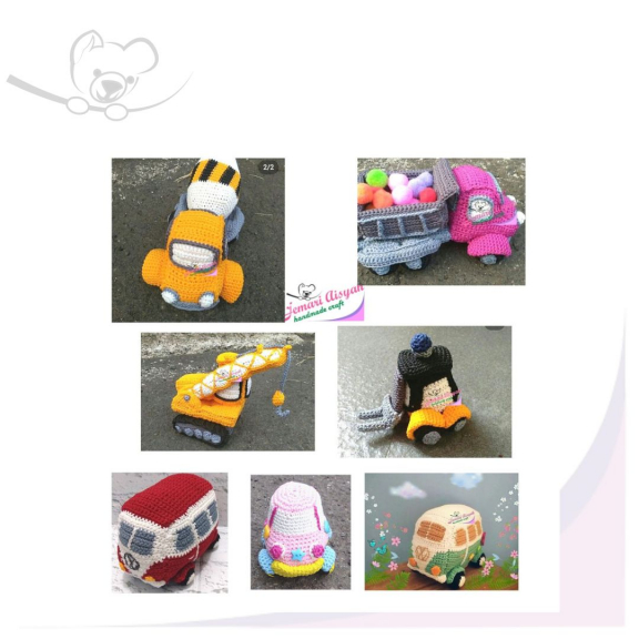 Boneka/mainan anak/miniatur rajut (Amigurumi)