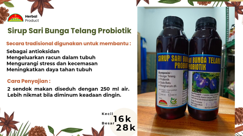 Sari Bunga Telang Probiotik 