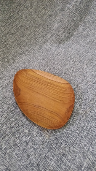 Piring Saji Kayu Jati ukuran Large