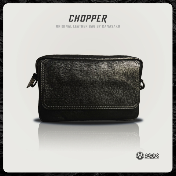 Kanasaku Chopper Clutch Leather Bag Waterproof