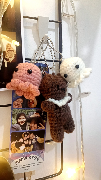 Octopus Amigurumi Bag Charm