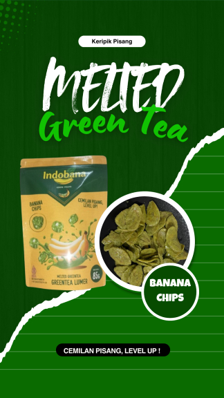 Keripik Pisang Green Tea Lumer