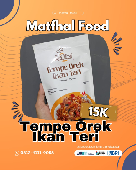 Tempe orek ikan teri 