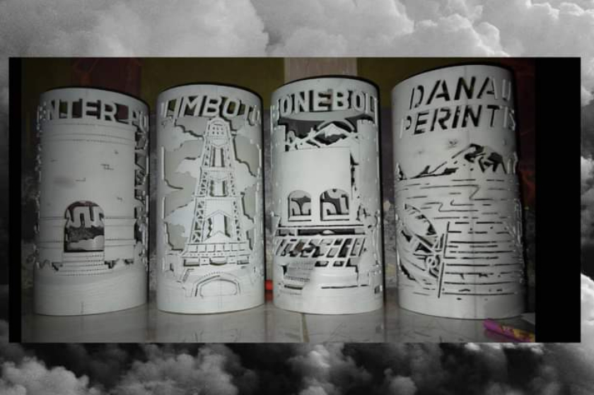 Lampu Hias Berbahan Pipa Paralon