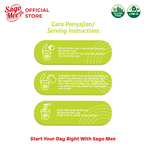 Sago Mee Gluten Free Rasa Soto Pedas 70g