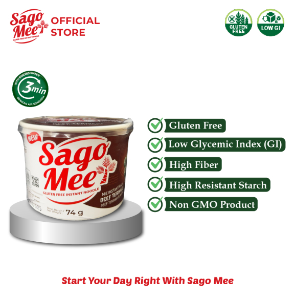 Sago Mee Gluten Free Rasa Beef Teriyaki 74g