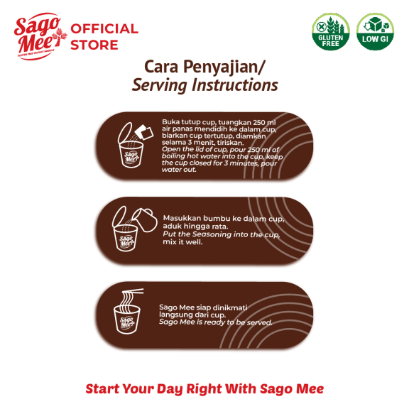 Sago Mee Gluten Free Rasa Beef Teriyaki 74g