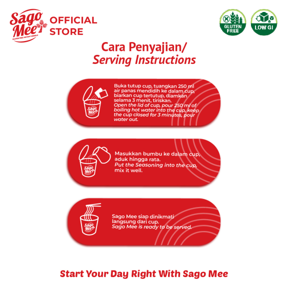 Sago Mee No MSG Gluten Free Rasa Soup Mala 74g