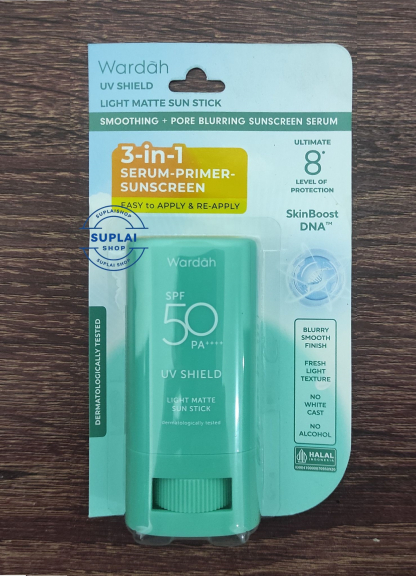 Sunscreen Wardah UV Shield Light Matte Sun Stick SPF 50 22 gram