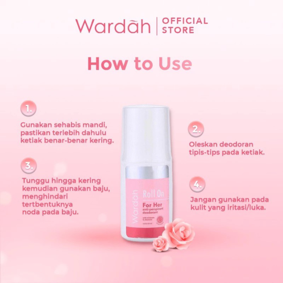 Deodoran Wardah Roll On For Her Anti Perspirant Deodorant 60 ml