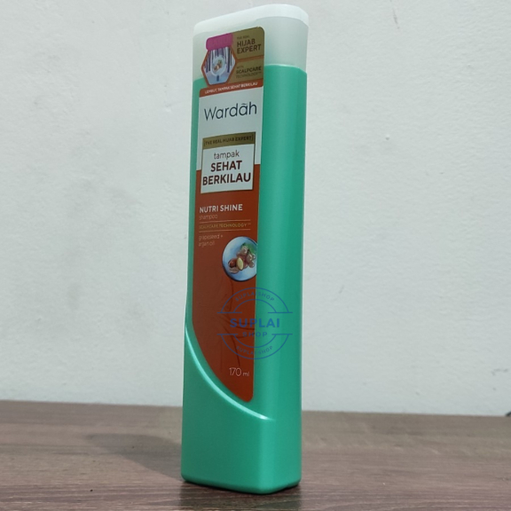SHAMPOO RAMBUT KUSAM SEHAT BERKILAU WARDAH NUTRI SHINE SHAMPOO HIJAB 170 ML