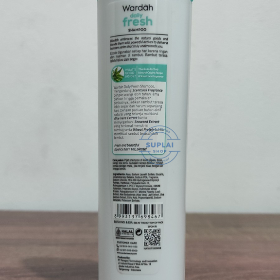 SHAMPOO BEBAS LEPEK WARDAH DAILY FRESH SHAMPOO HIJAB 170 ML
