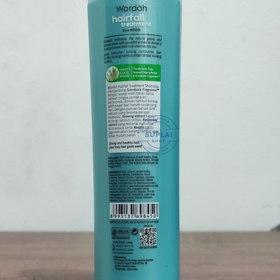 SHAMPOO RAMBUT RONTOK WARDAH HAIRFALL TREATMENT SHAMPOO HIJAB 170 ML