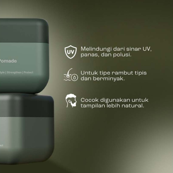 KRIM RAMBUT PRIA POMADE KAHF MATTE DAPPER 70 g