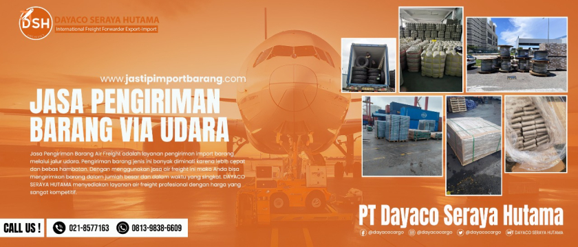 jasa import barang via udara