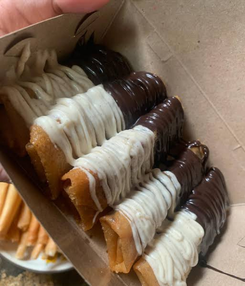Pisang coklat pas aman