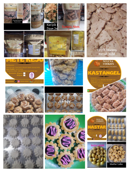 Telur gabus keju,keripik mie daun jeruk,dll