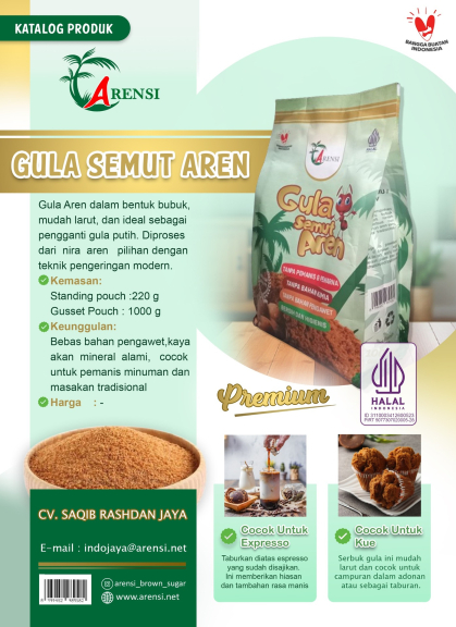 ARENSI, Gula Semut Aren