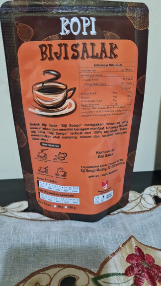 kopi biji salak dan teh kulit salak