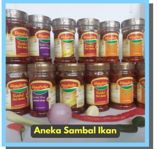 Damelecho Serundeng  ikan dan Damelecho Sambal ikan