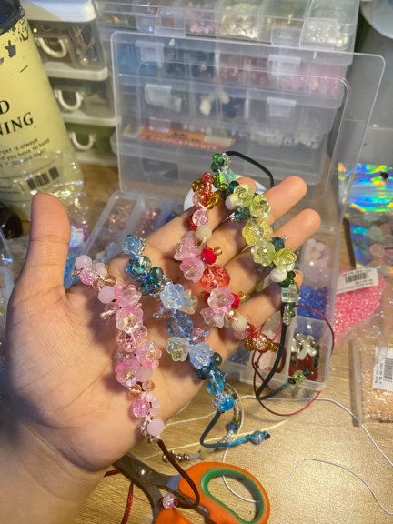 Classy peach beads