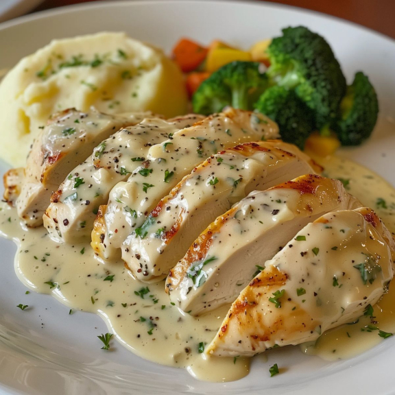 Chicken steak saus jamur