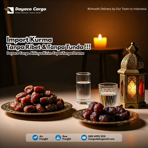Jasa import kurma full container
