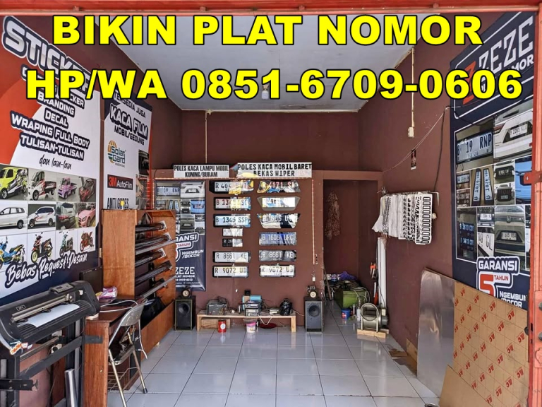 Wa 085167090606 Jasa Pembuatan Plat Nomor Motor Dan Mobil Morowali