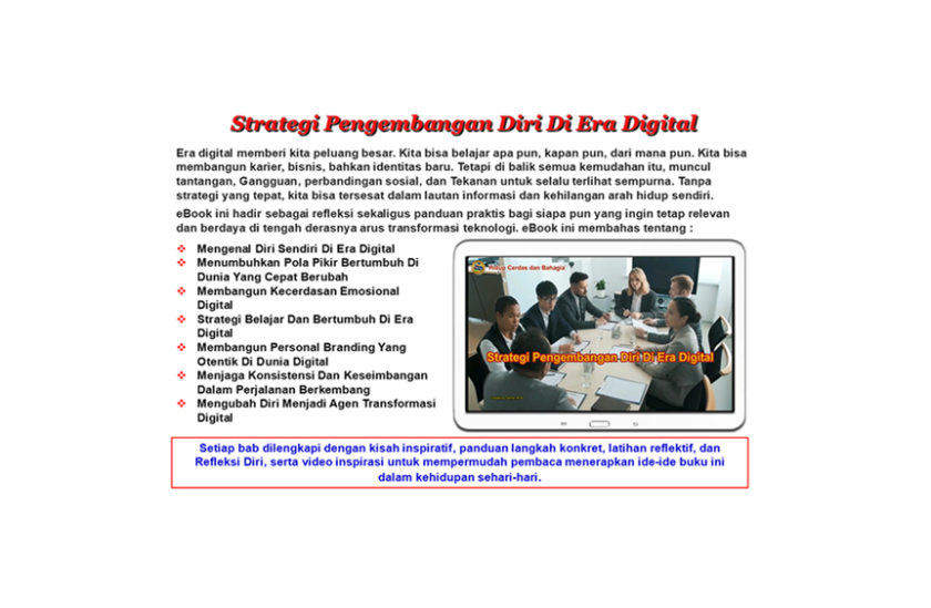 eBook Strategi Pengembangan Diri Di Era Digital