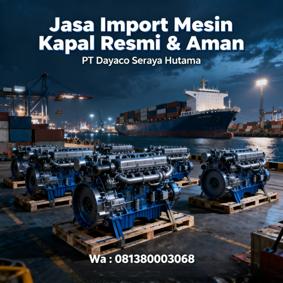Jasa Import Mesin Kapal Resmi 081380003068 PT Dayaco