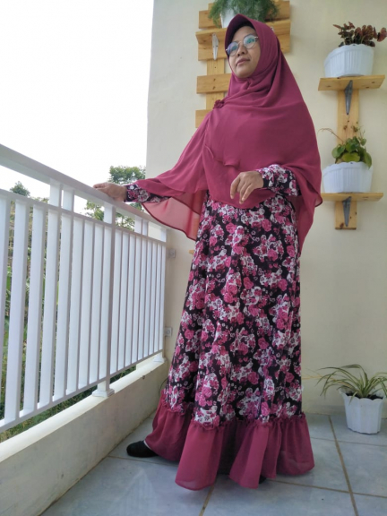 Gamis kekinian,busana muslimah masakini