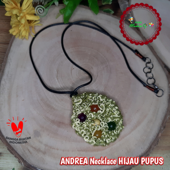 ANDREA Necklace HIJAU PUPUS 