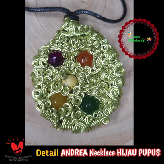 ANDREA Necklace HIJAU PUPUS 