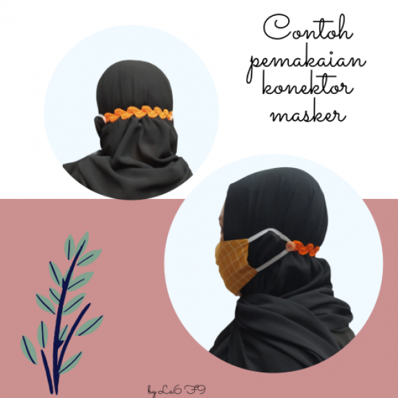 Konektor Masker Rajut Kepang