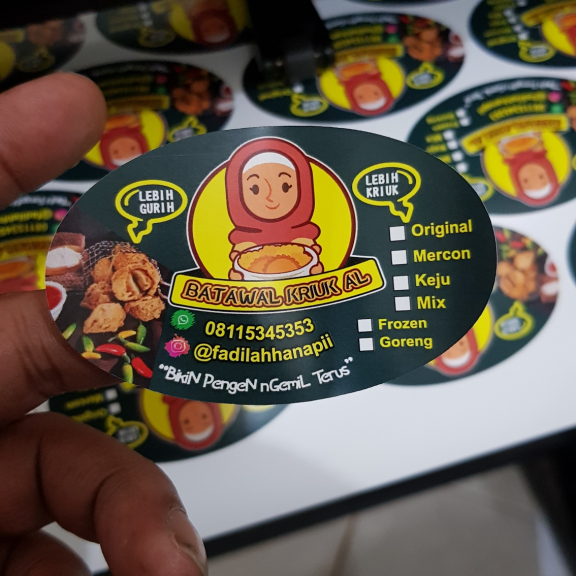 STICKER LABEL PRODUK KEMASAN