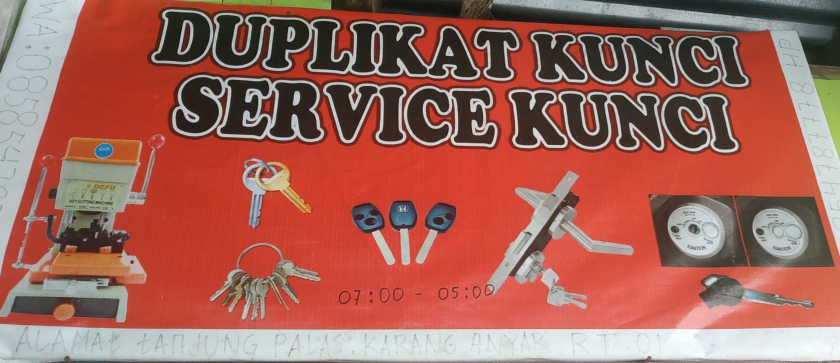 Duplikat dan service kunci