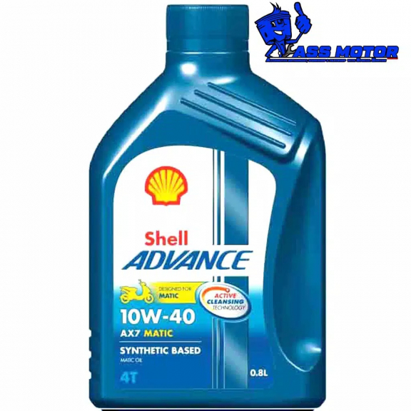 Oli shell ax7 matic 10w-40 0.8L
