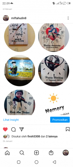 Jam kayu jati belanda