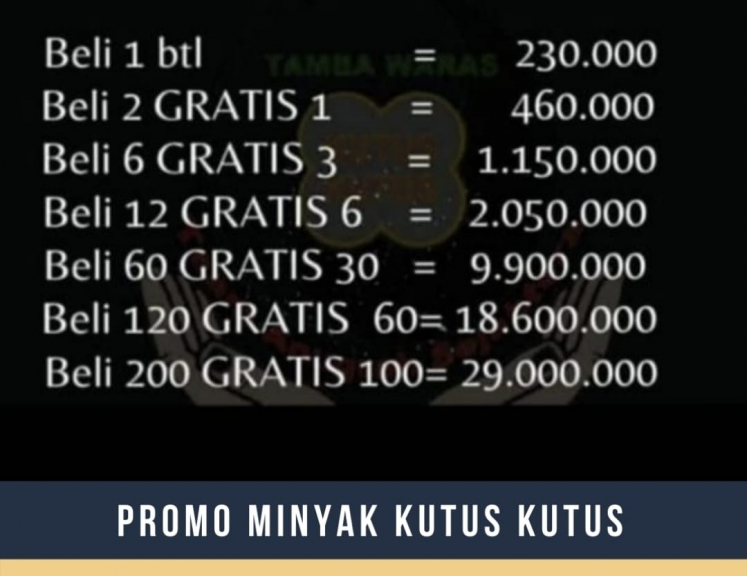 Minyak Kutus - Kutus