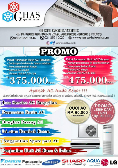 Jasa Service AC kulkas bekasi