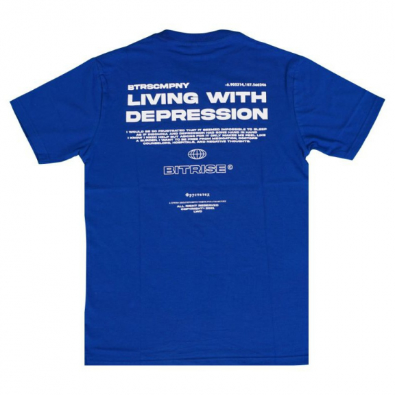 Bitrise company T-shirt Living with Depression