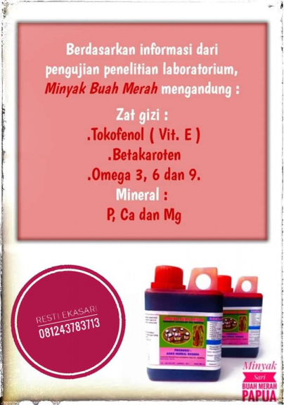 MINYAK BUAH MERAH PAPUA